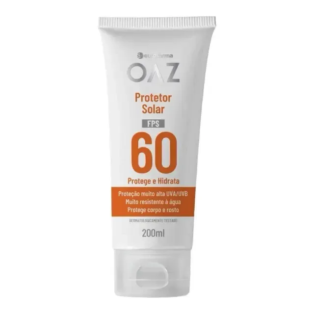 Protetor Solar OAZ FPS60 Protege e Hidrata com 200ml