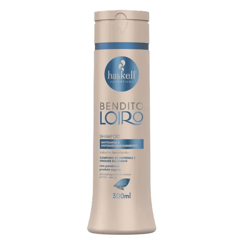 Shampoo Haskell Bendito Loiro Cabelos Descoloridos com 300ml