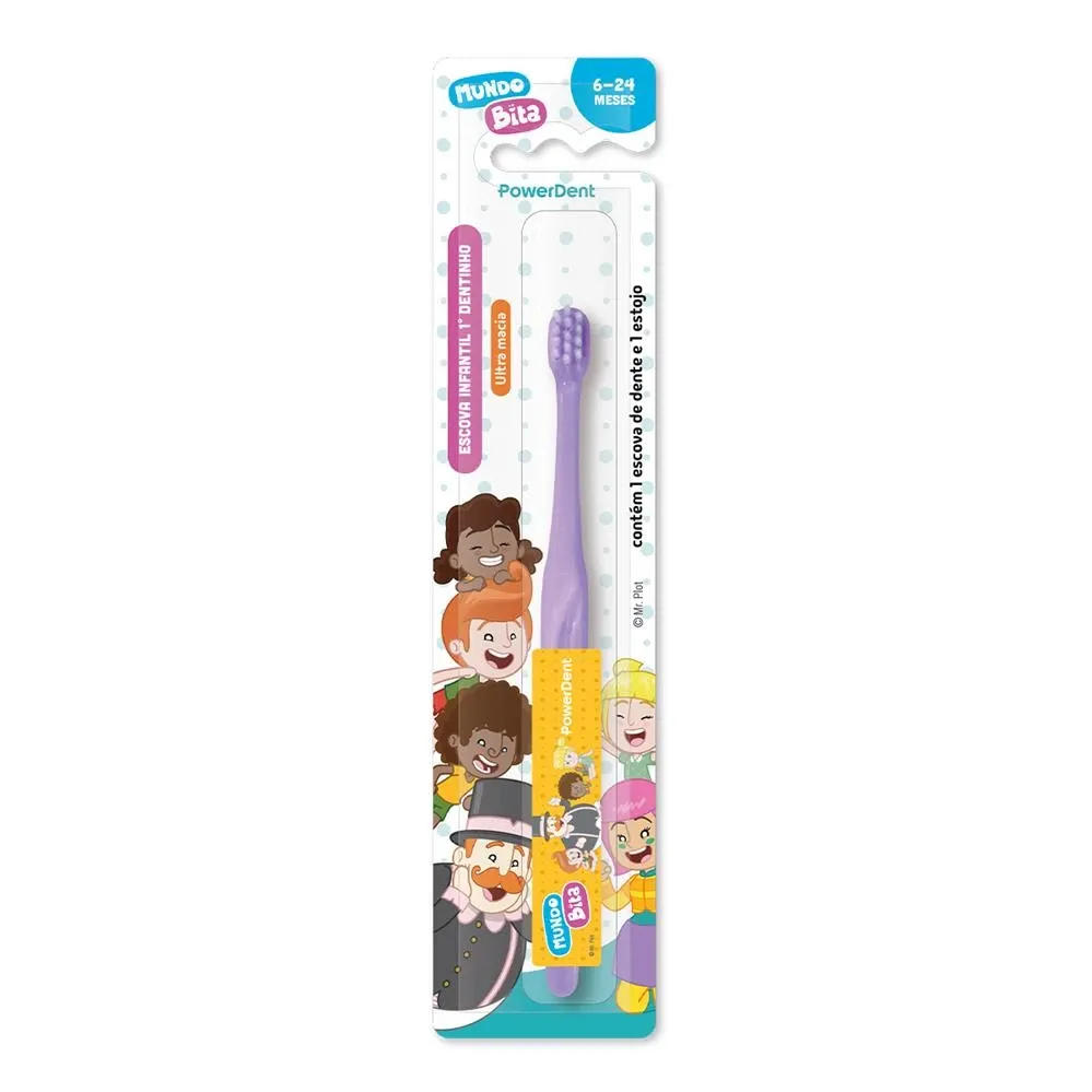 Escova Dental Baby Dentinhos Mundo Bita com 1 Unidades