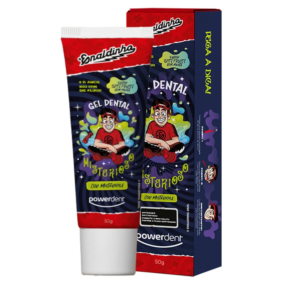 Gel Dental Infantil Misterios Enaldinho com 50g