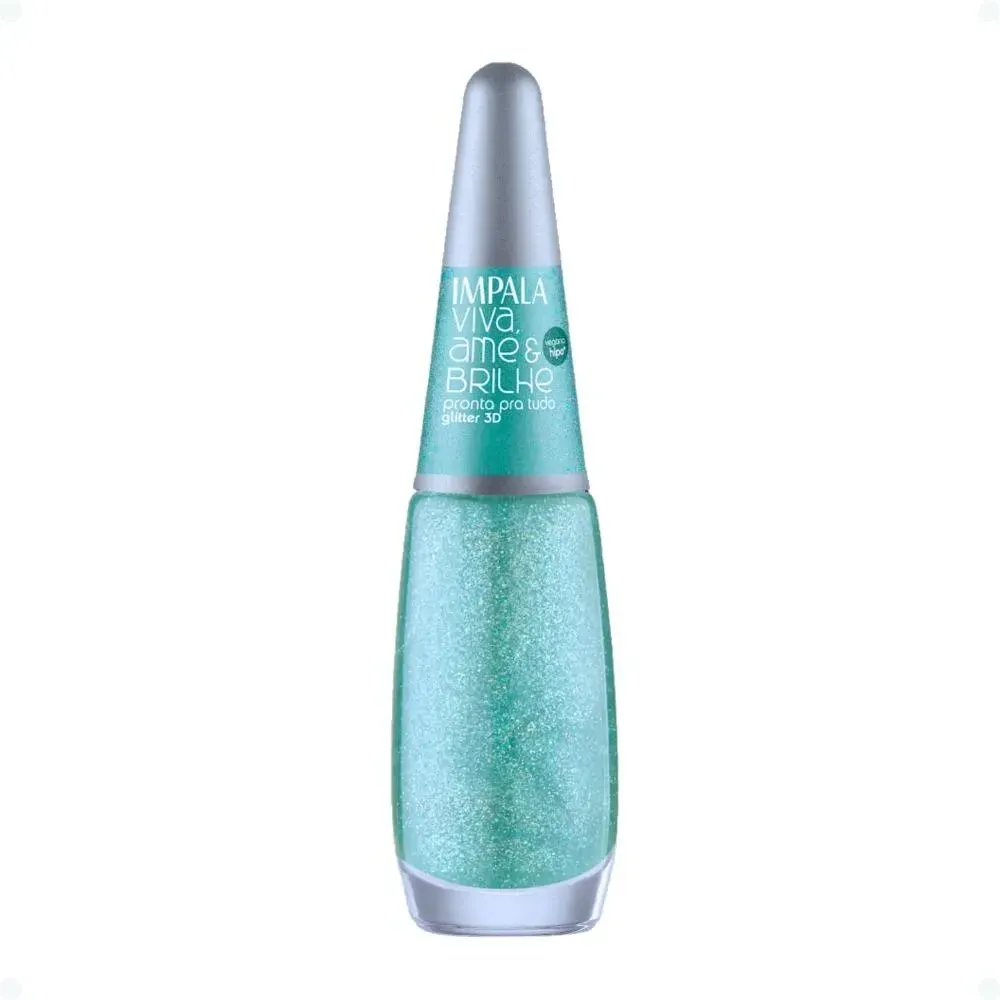 Esmalte Impala Ame & Brilhe Gliter Pronta Pra Tudo 7,5ml