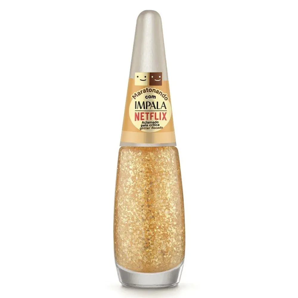 Esmalte Impala Netflix Maratonando Gliter Aclamado 7,5ml