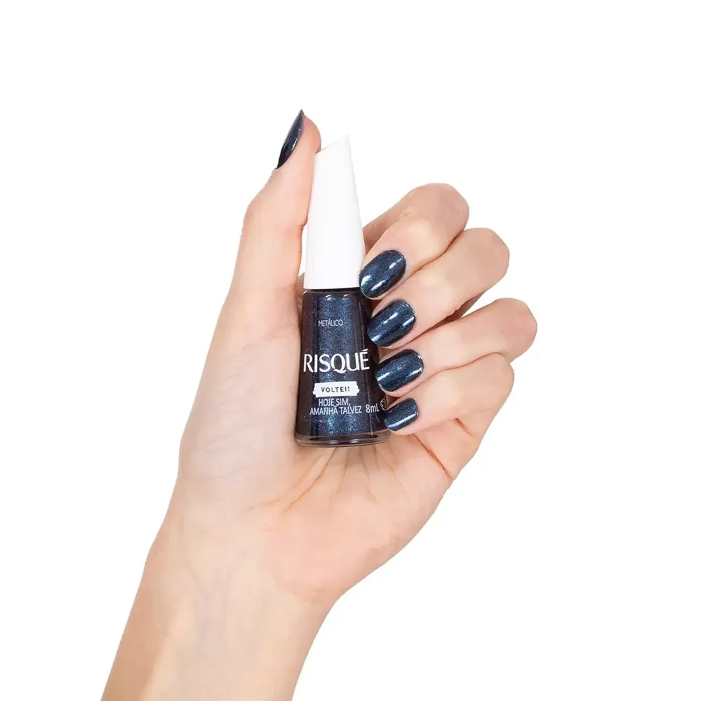 Esmalte Metálico Risqué Hoje Sim Amanha Talvez 8ml