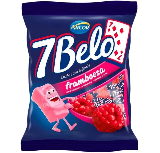 Bala 7 Belo Franboesa com 90/100g