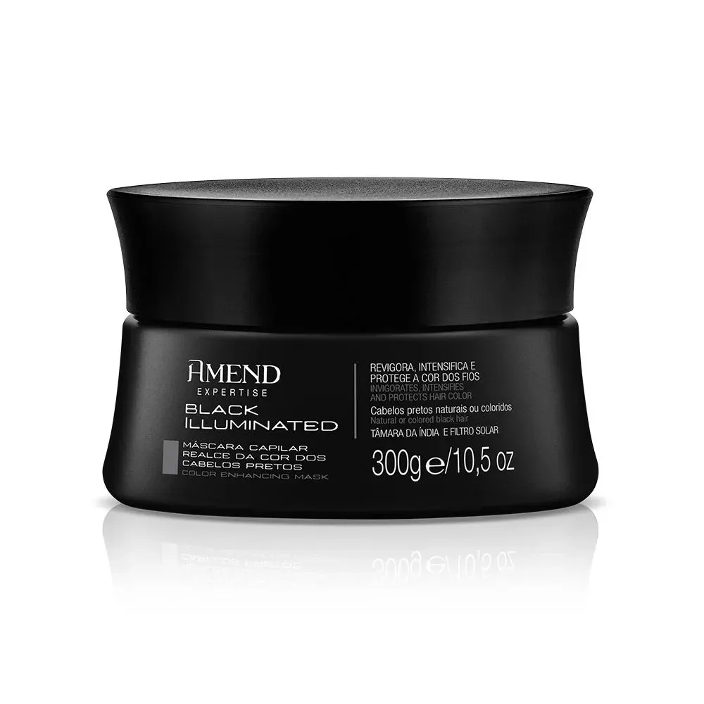 Máscara Amend Black Illuminated Realce da Cor 300G