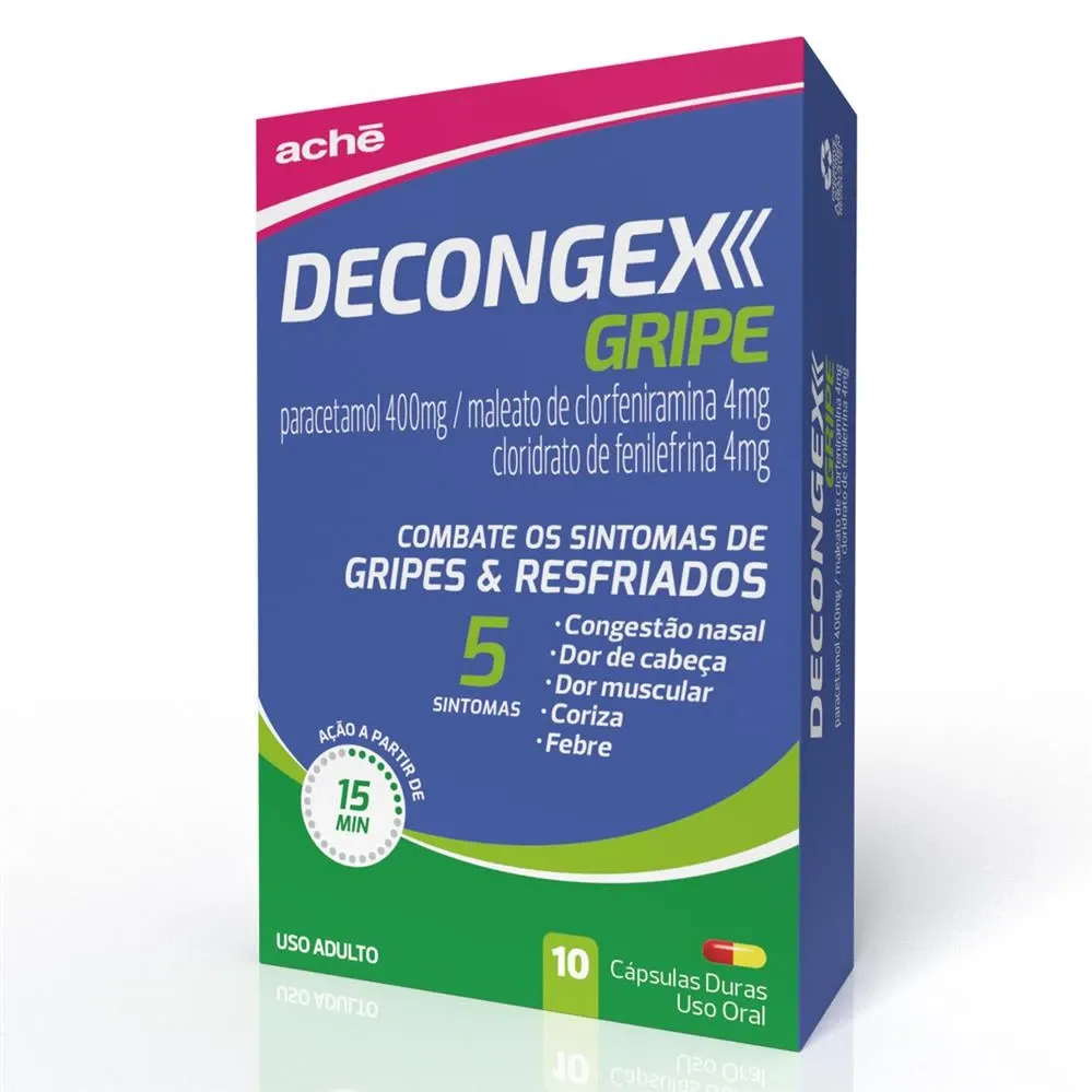 Decongex Gripe com 10 Cápsulas