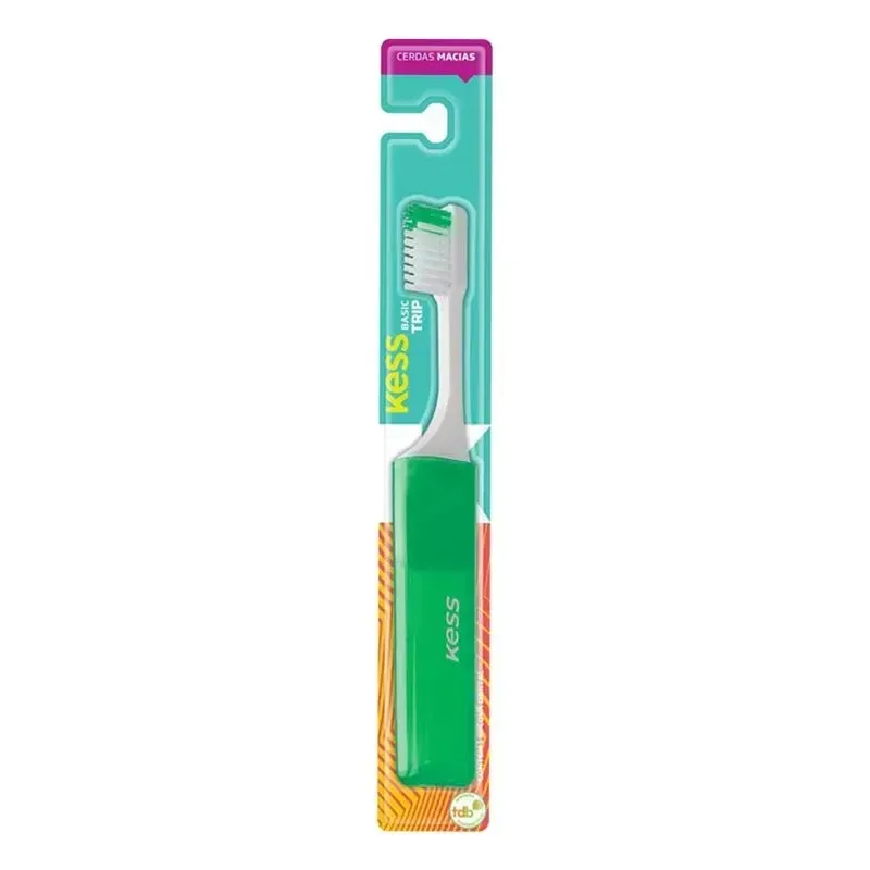 Escova Dental Basic Trip Macia Para Viagem Kess com 1 unidade