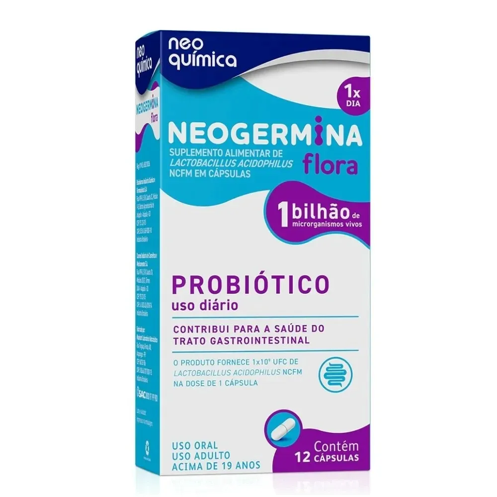 Neogermina Flora 1 Bilhão com 12 Cápsulas Neo Quimica