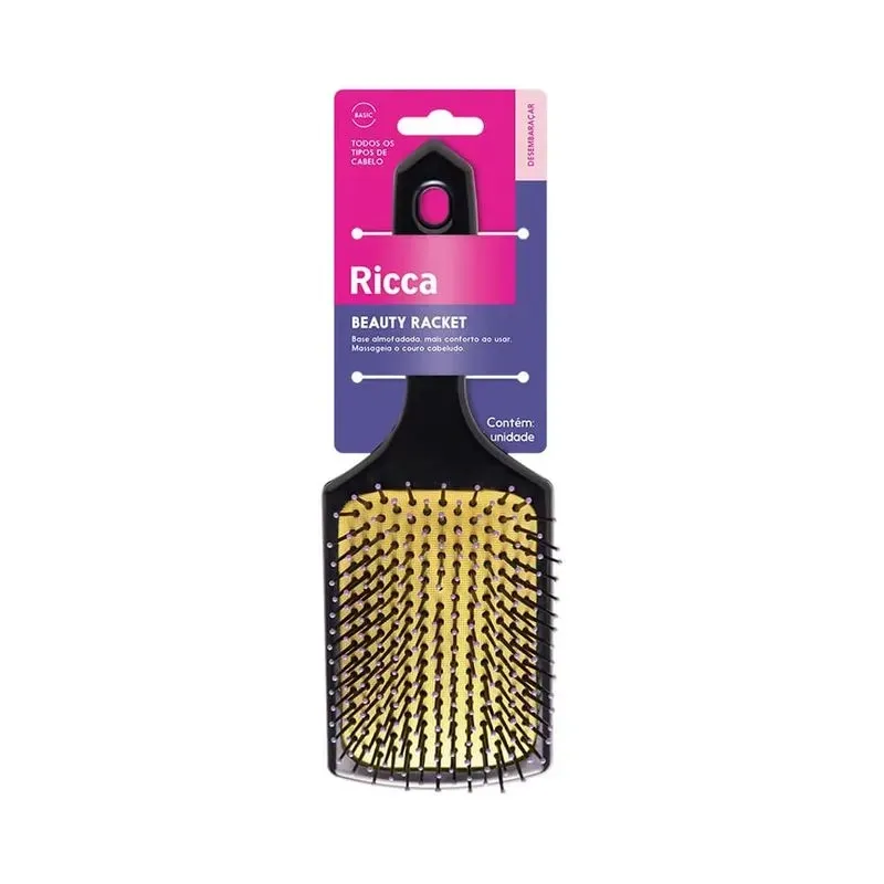 Escova Ricca Basic Racket Colors com 1 Unidade
