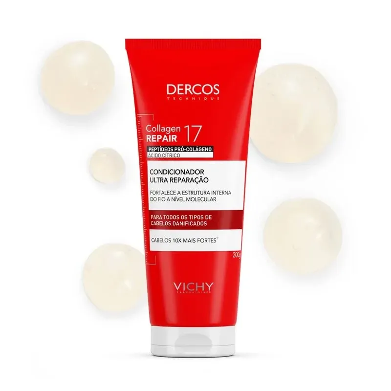 Vichy Dercos Collagen Repair 17 Condicionador Ultra Reparação com 200g