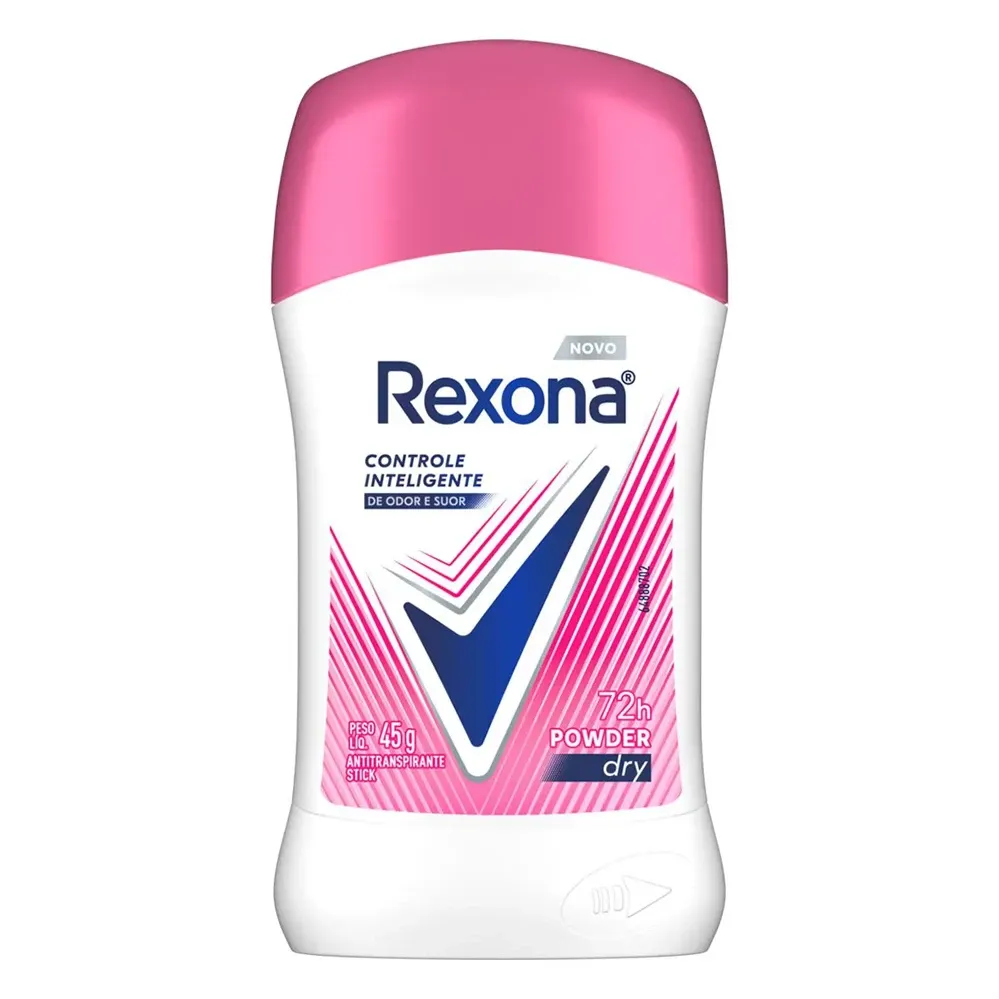 Desodorante Antitranspirante Stick Rexona Powder Dry Feminino 72h com 45g