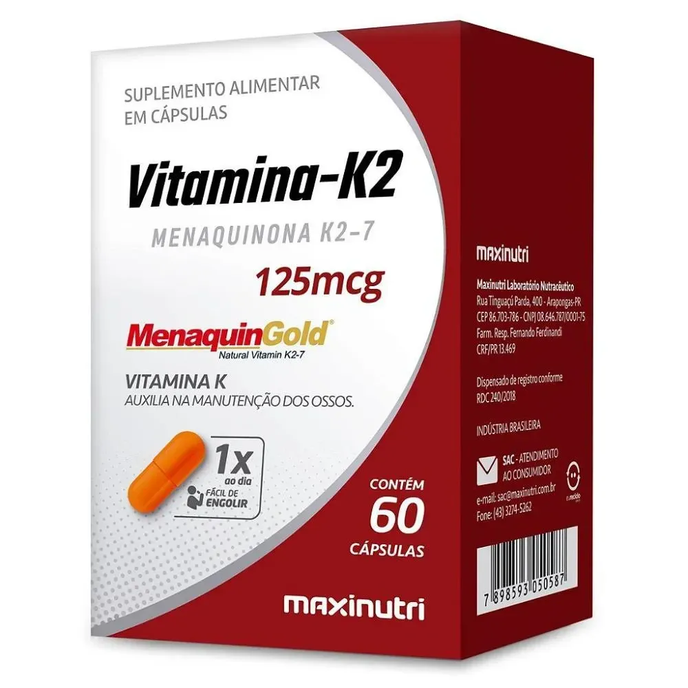 Menaquingold com 60 Cápsulas Maxinutri