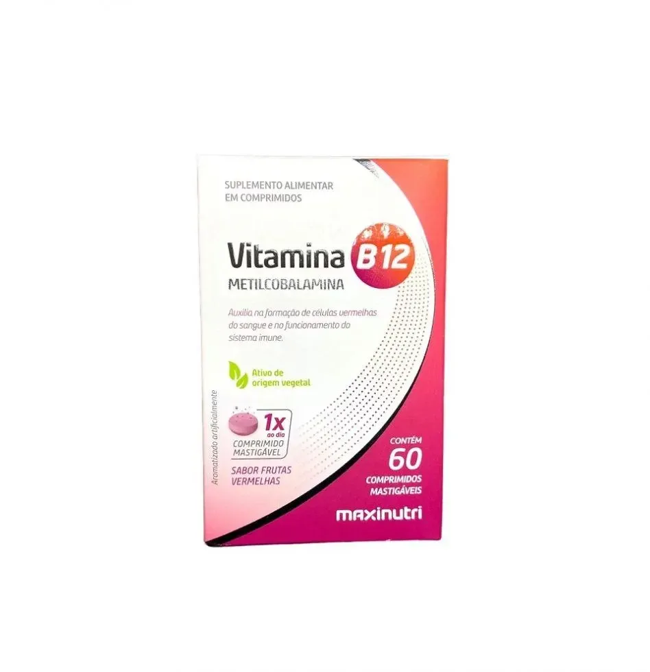 Vitamina B12 Mecob com 60 Comprimidos Maxinutri