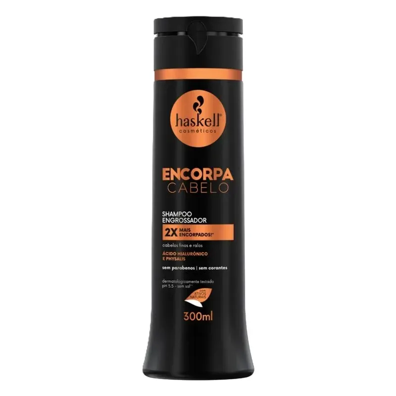 Shampoo Engrossador Haskell Encorpa Cabelo com 300ml