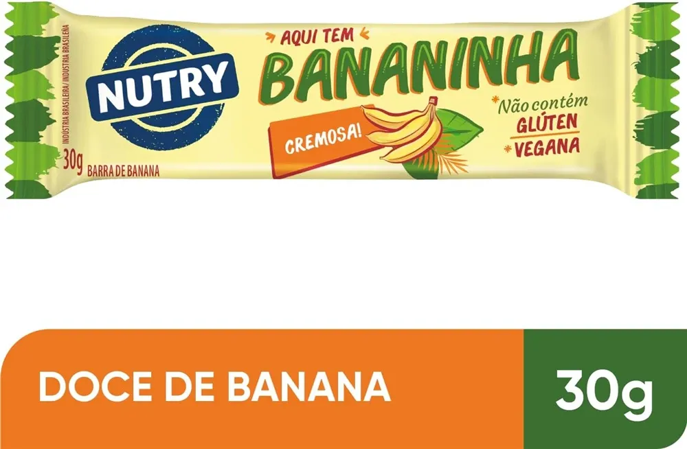 Barra de Cereais Nutry Bananinha Vegana 30g