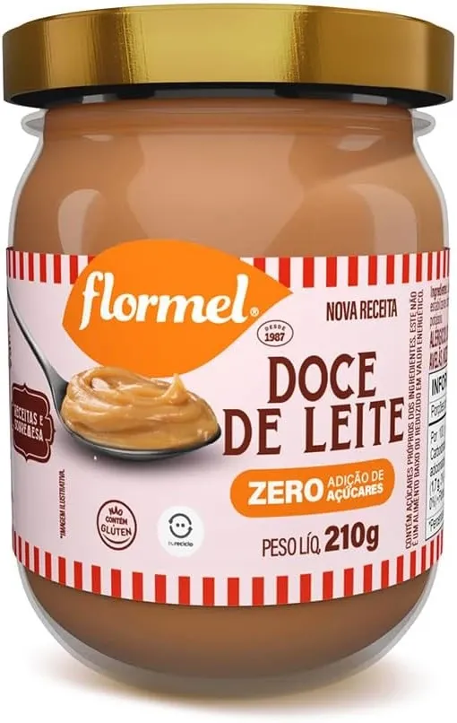 Doce de Leite Cremoso Flormel Zero Açucar 210g