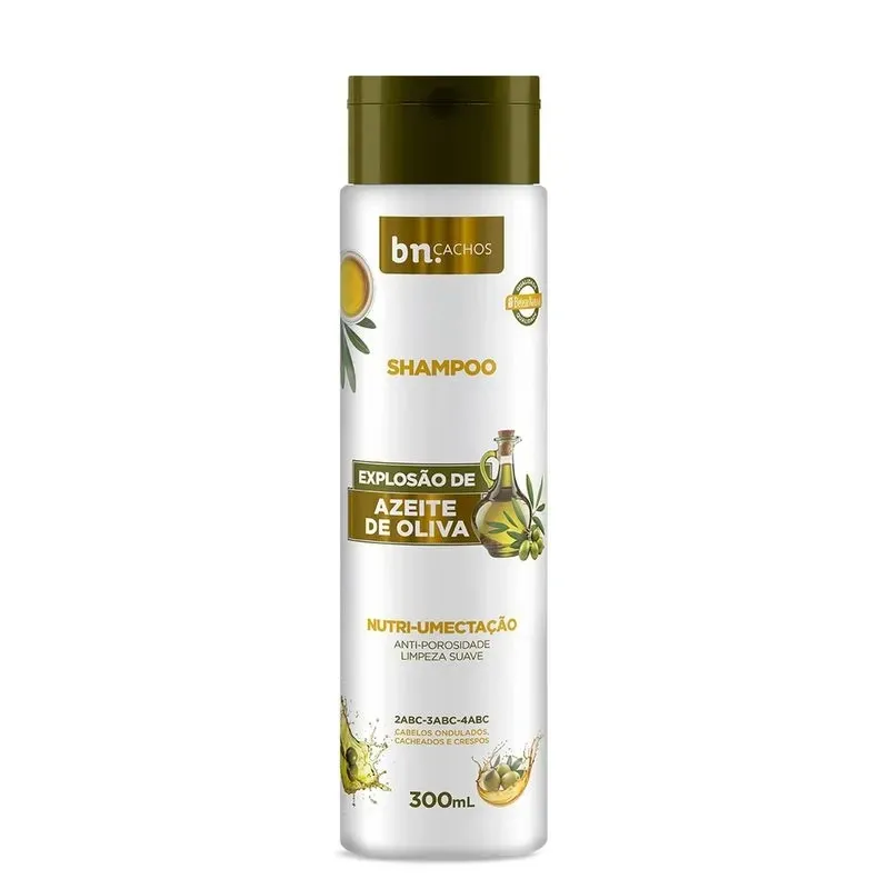Shampoo Beleza Natural Cachos Explosão de Azeite de Oliva 300ml