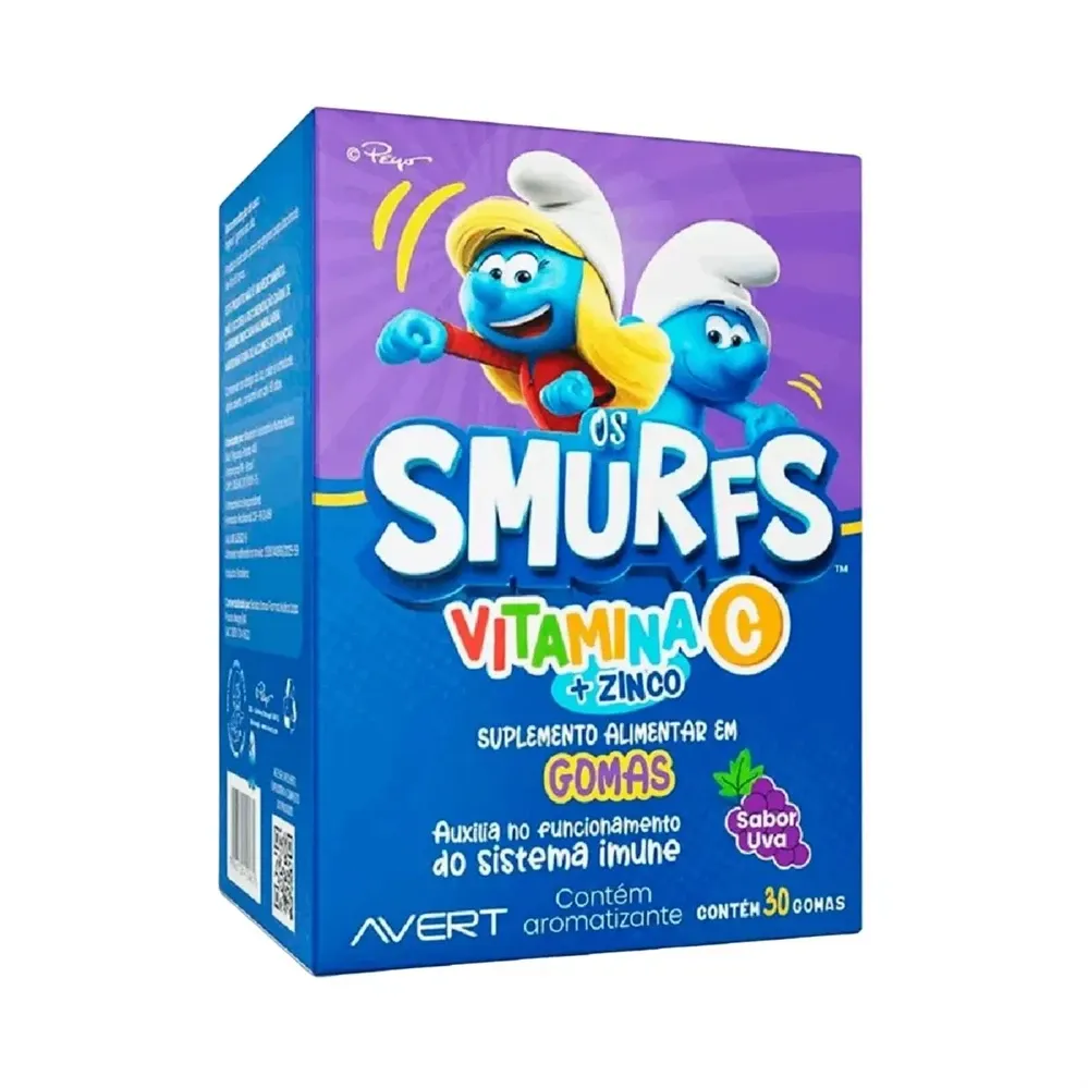 Suplemento Alimentar Infantil  C+Z Smurfs com 30 Gomas Biolab