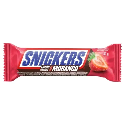Chocolate Snickers Sabor Morango 42g