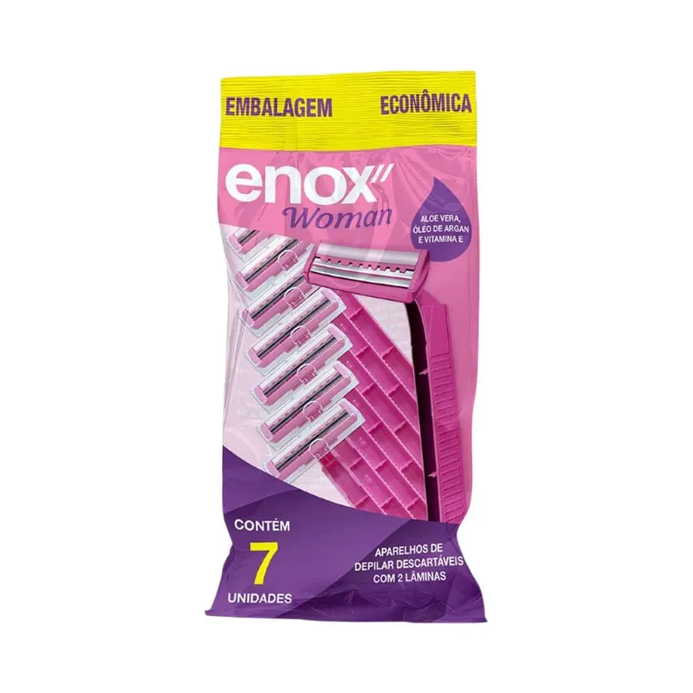 Aparelho Enox feminino 2 Lâminas descartável com7