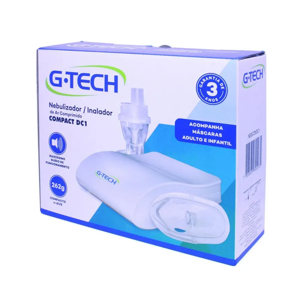 Nebulizador G-Tech Ar Comprimido Compact DC1