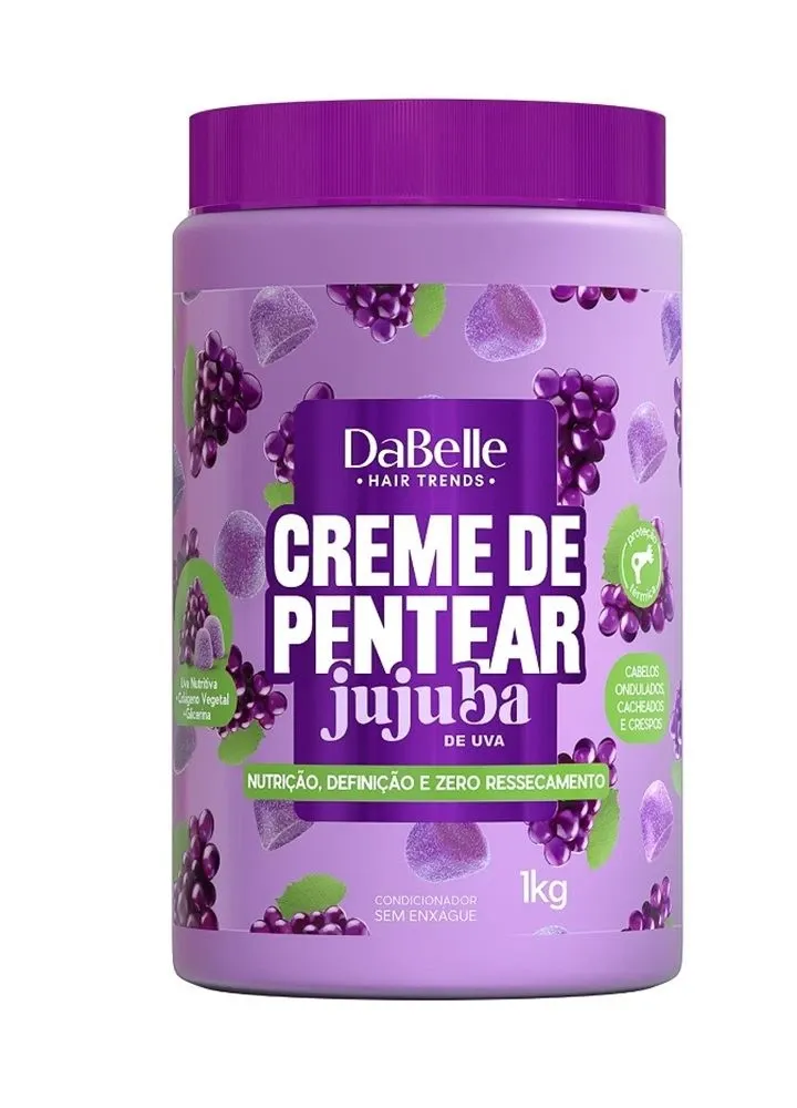 Creme para pentear dabelle uva 1kg