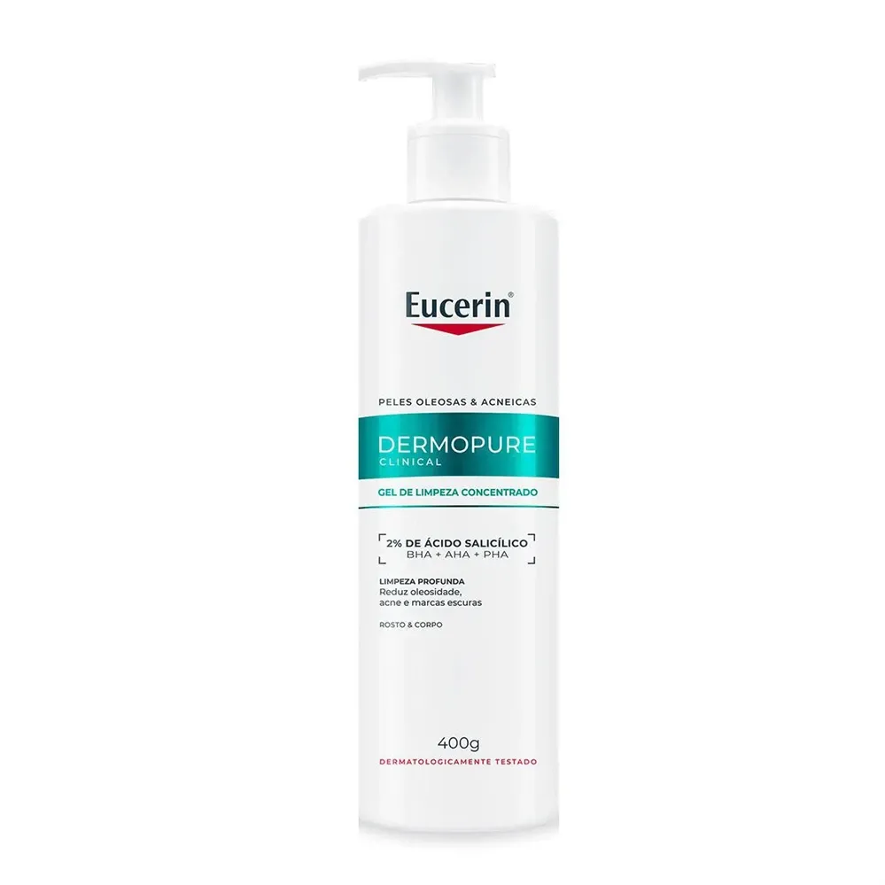Gel de Limpeza Facial Eucerin Dermo Pure Concentrado com 400g