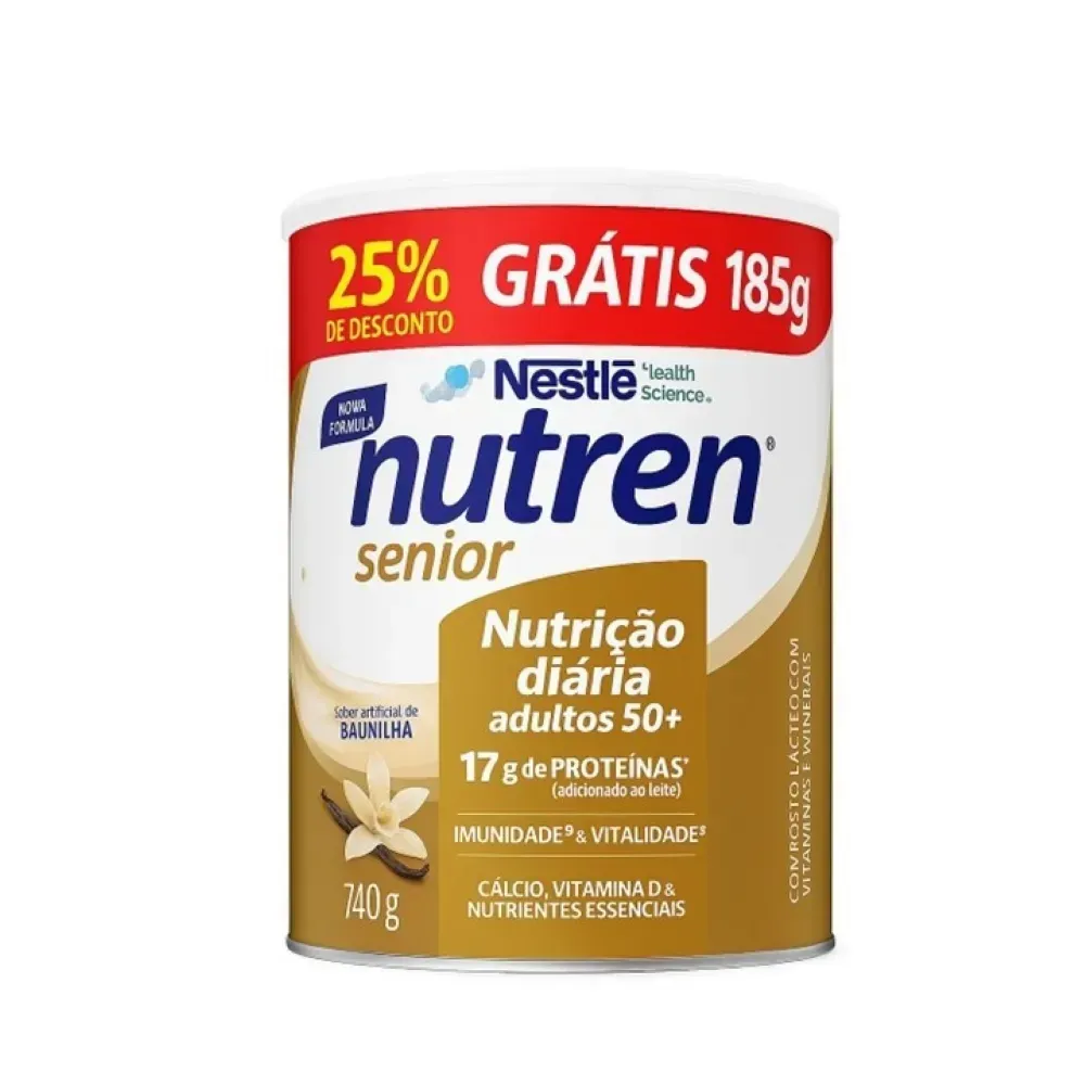 Nutrein Senior Pó Sabor Baunilha 740g 25% Desconto