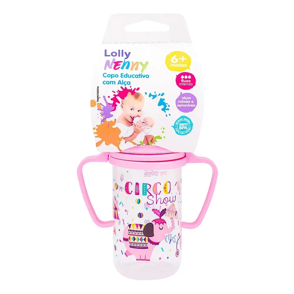 Copo Lolly Educativo Com alça Tip 150ml feminino