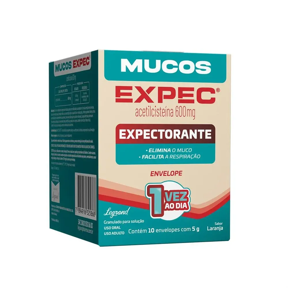 Mucos Expec com 10 Envelopes de 5g