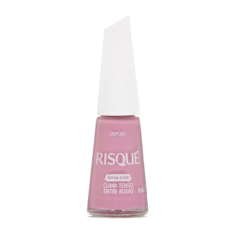 Esmalte Risqué Cremoso Nova Cor Clima Tenso Entre Rosas 8ml