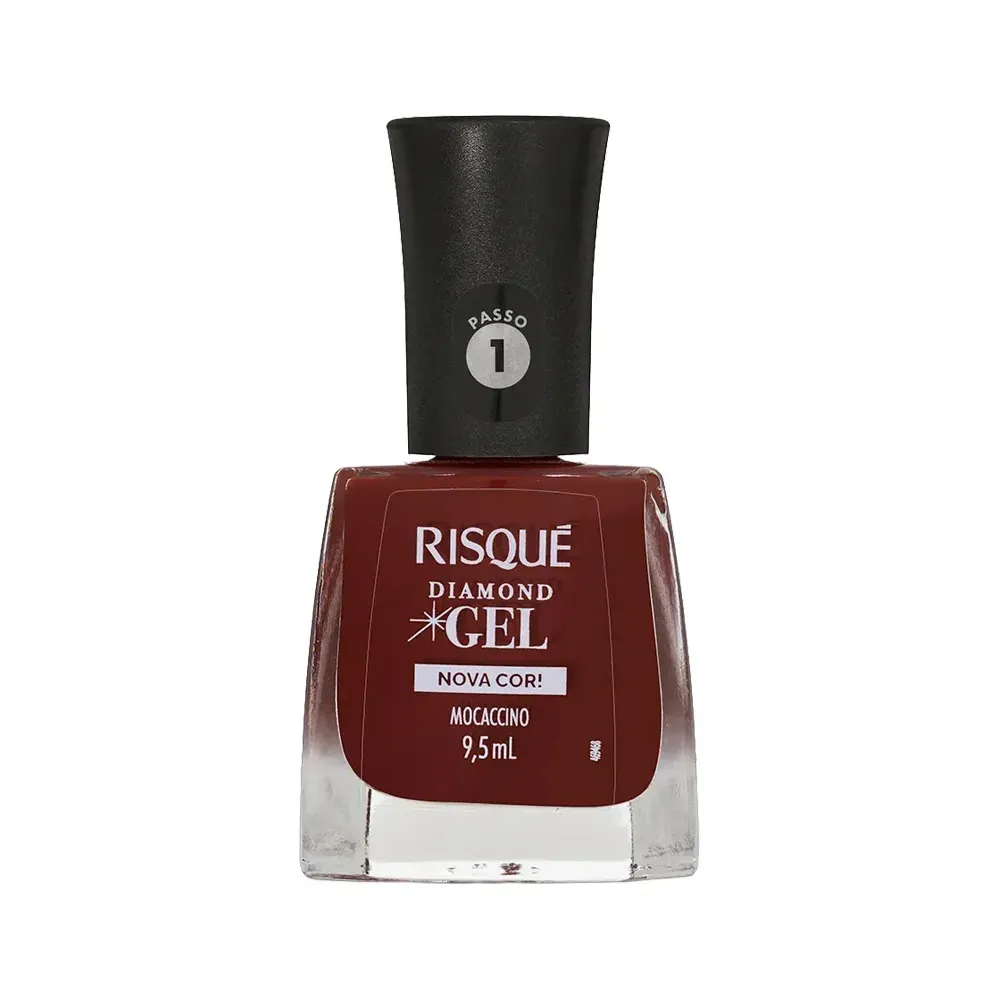 Esmalte Cremoso Risqué Diamond Gel Mocaccino 9,5ml