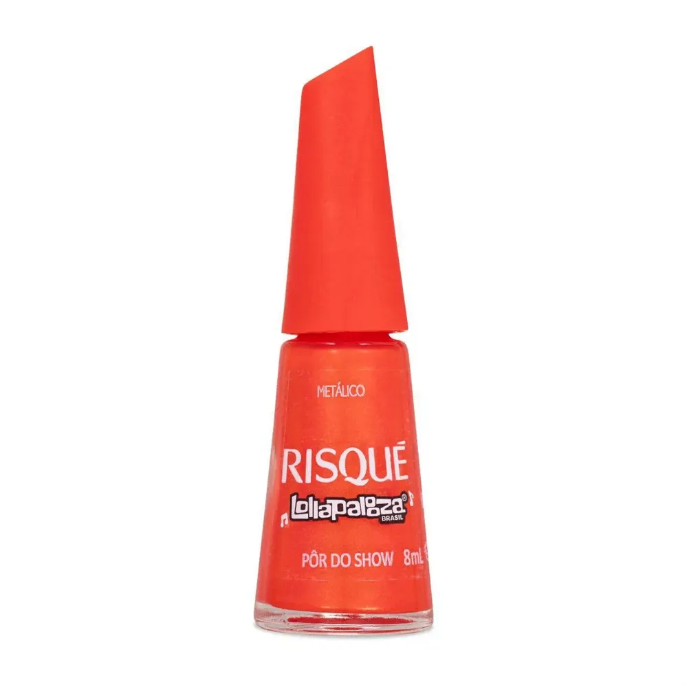 Esmalte Metálico Risqué Lollapalooza Pôr do Show com 8ml