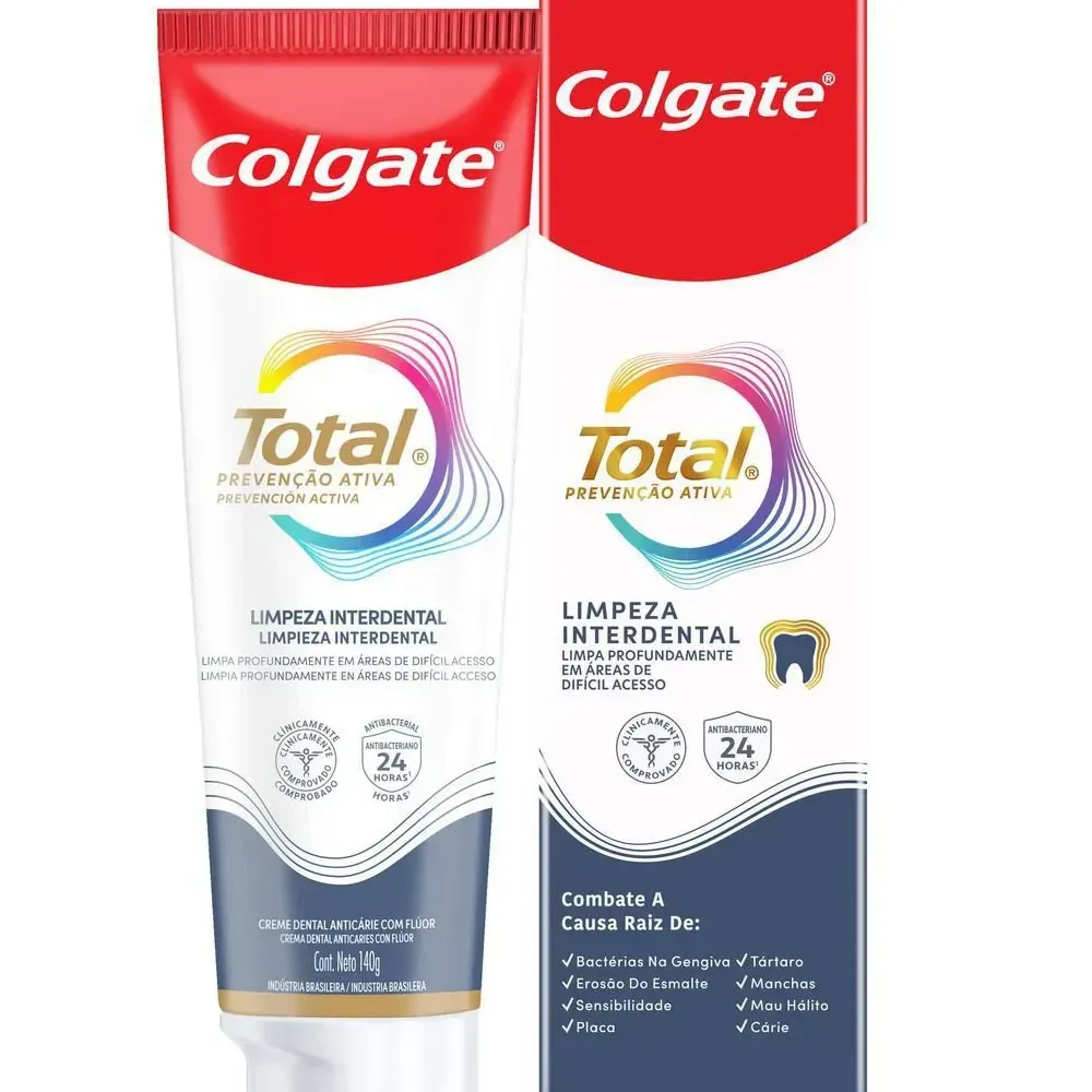 Creme Dental Colgate Total Limpeza Interdental 140g