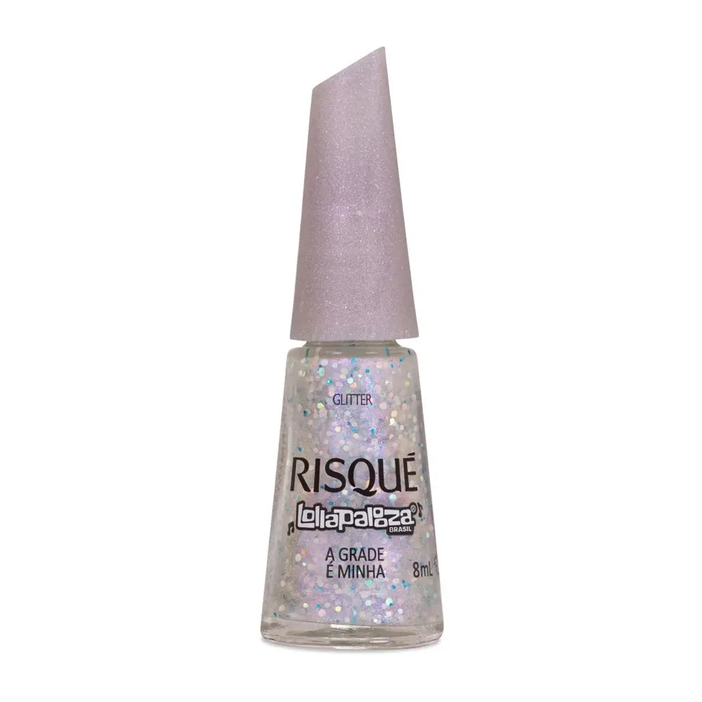 Esmalte Glitter Risqué Lollapalooza A Grade é Minha com 8ml