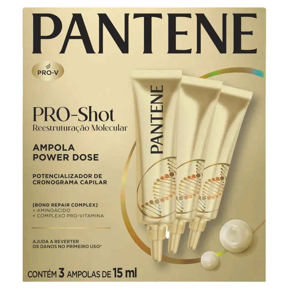 Ampola Reconstrutora Capilar Pantene Pro-Shot 15ml Cada