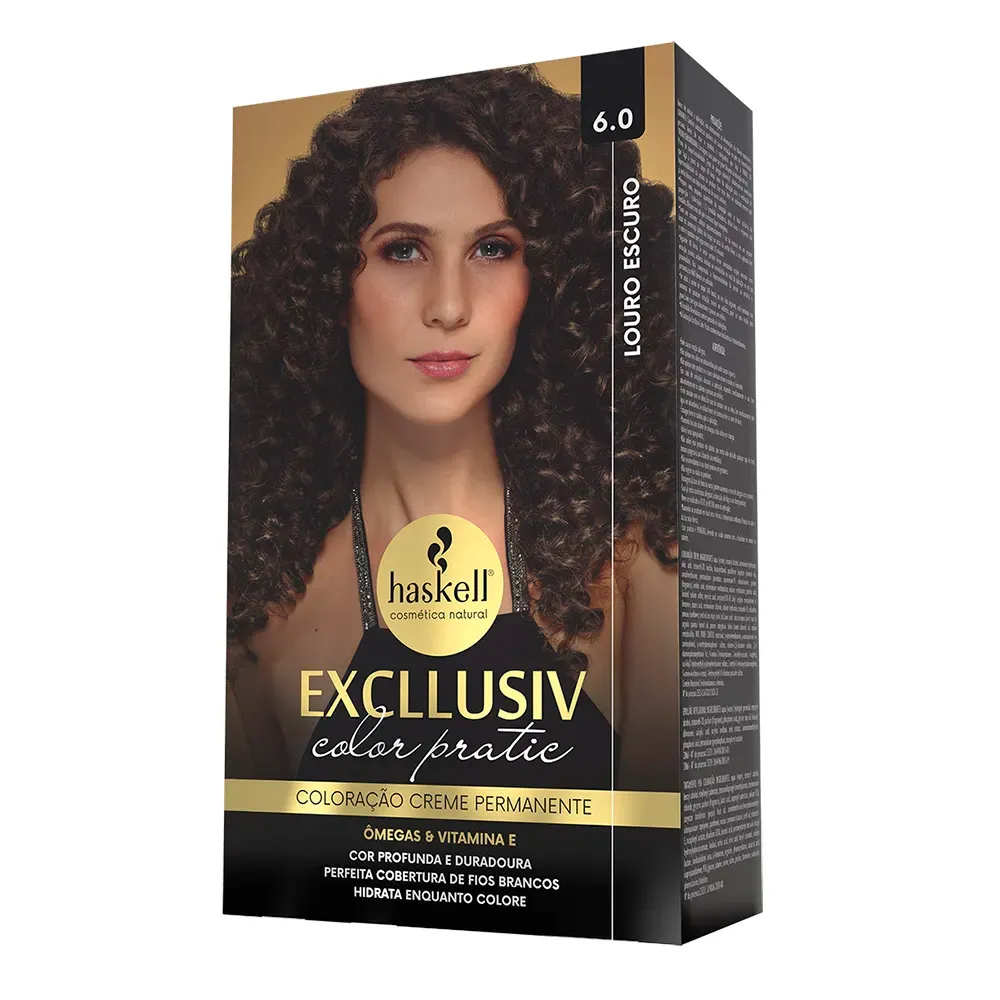 Coloração Excllusiv Haskell Color Pratic 6.0 Louro Escuro