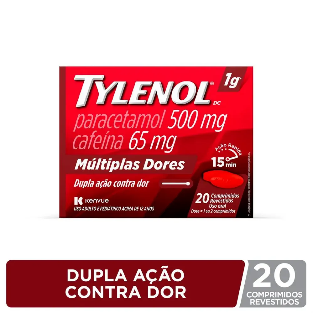 Tylenol DC 1g Com 20 Comprimidos