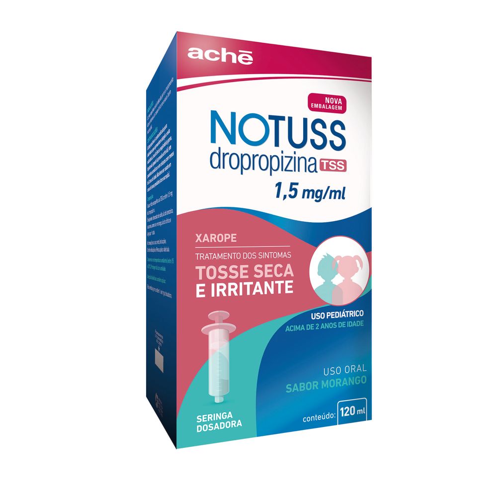 Notuss TSS 1,5mg xarope infantil 120ml - anossadrogaria