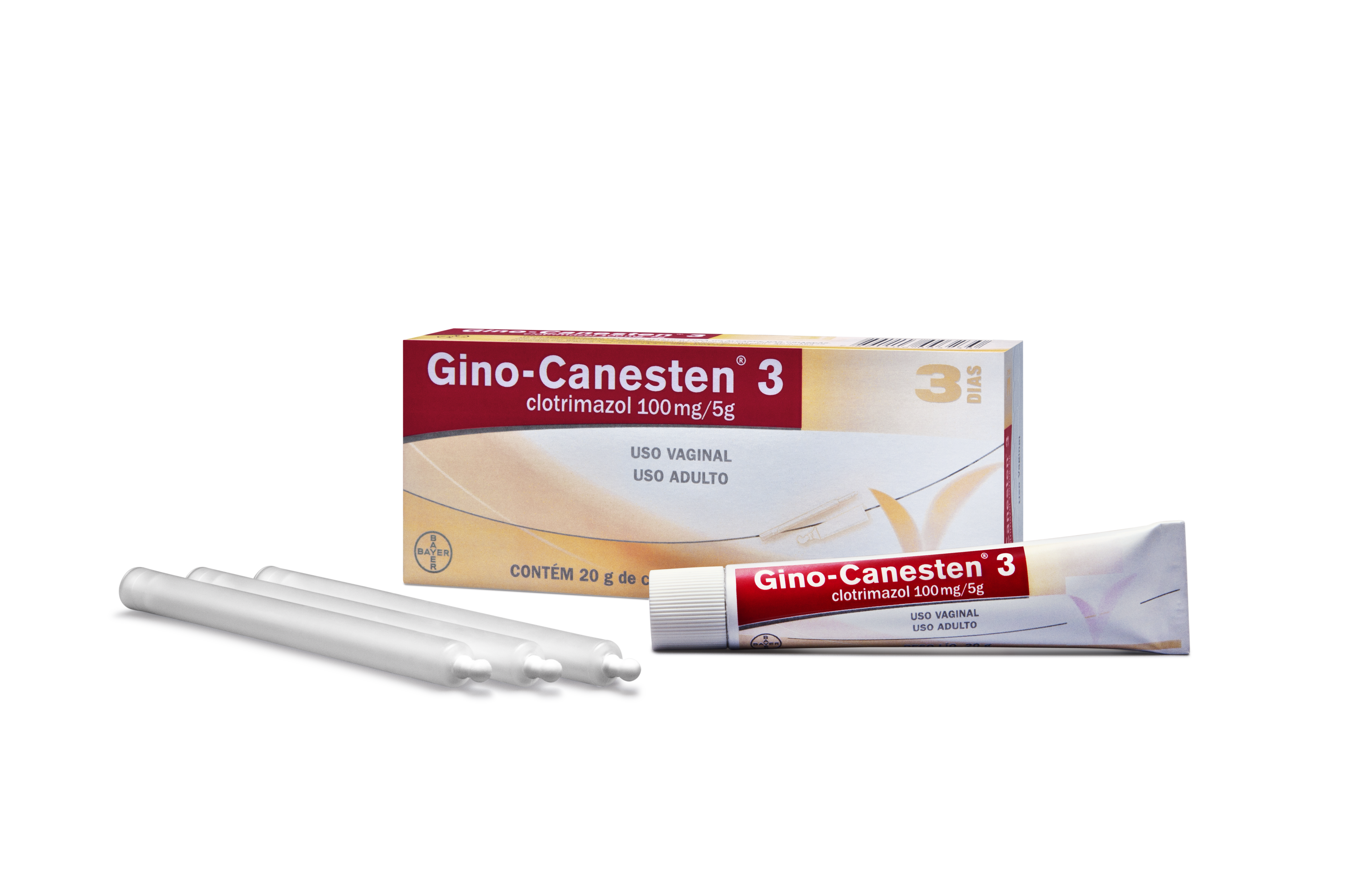 Encontraproduto.com.br - Gino-Canesten 3 Creme Vaginal 20g com 3 Aplicadores