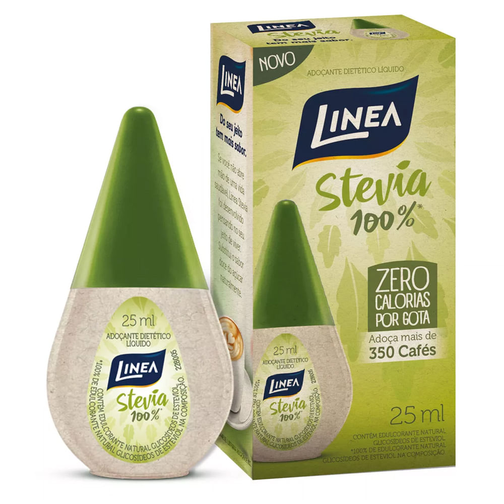 Adoçante Linea Stevia Líquido 25ml - Linea
