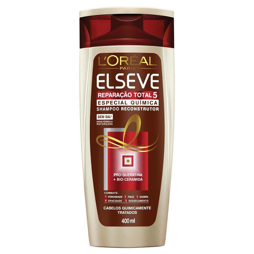 Elseve Reparação Total 5 Pos Quimica Shampoo Elseve Reparação Total 5 Pós Química 400ml - anossadrogaria