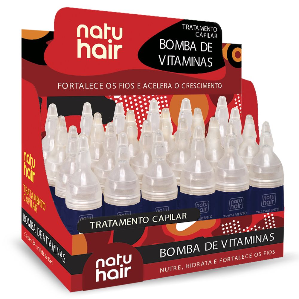 Ampola Capilar Natu Hair S.O.S bomba de vitaminas 10ml (Unidade