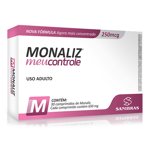 Monaliz 250mcg de Cromo com 30 Comprimidos - anossadrogaria
