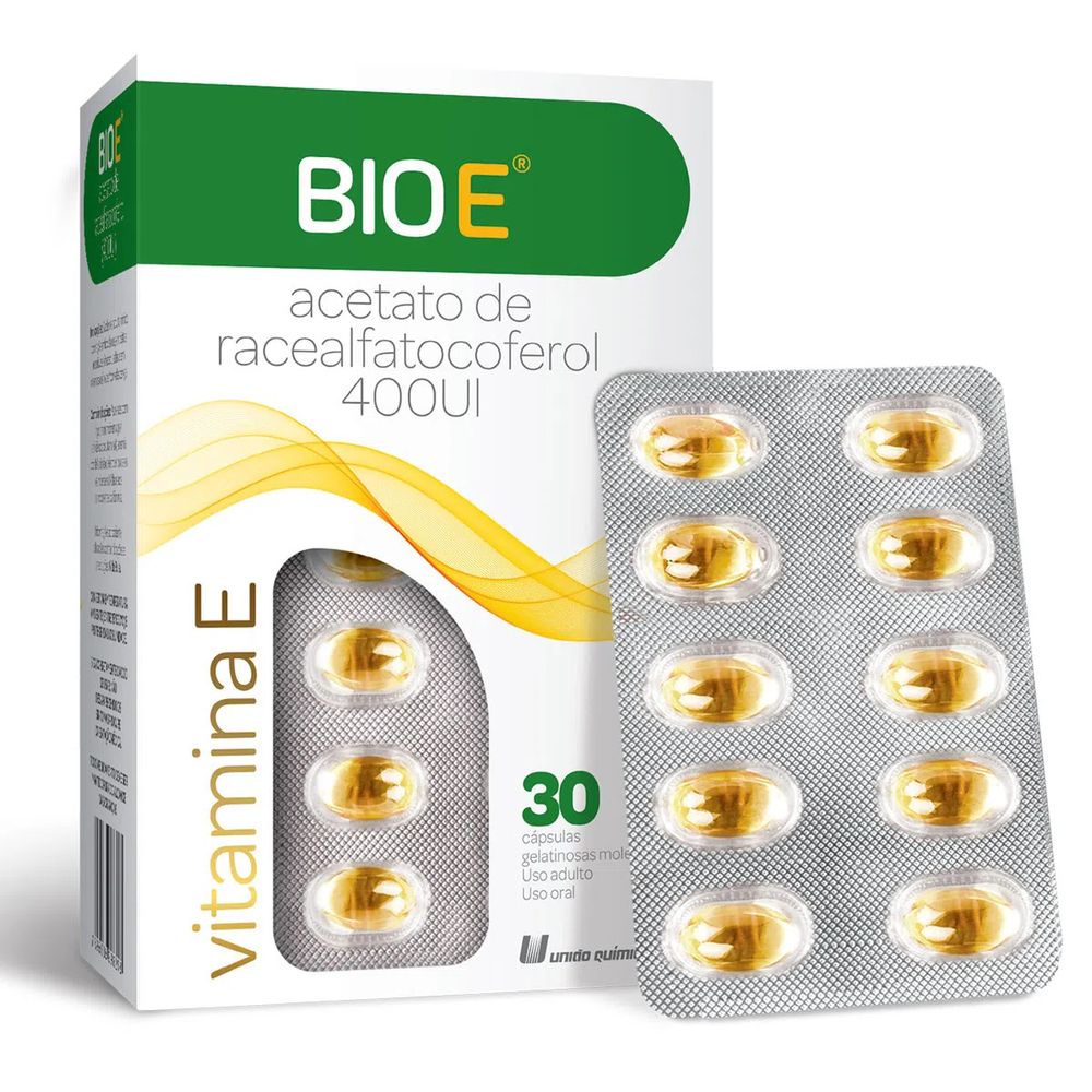 Bio E 400 UI com 30 Cápsulas - anossadrogaria