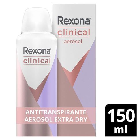 Desodorante Aerosol Rexona Women Clinical Extra Dry 150ml