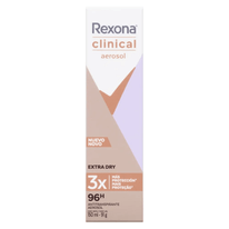 Antitranspirante Aerosol Rexona Clinical Extra Dry 150ml (A embalagem pode  variar)