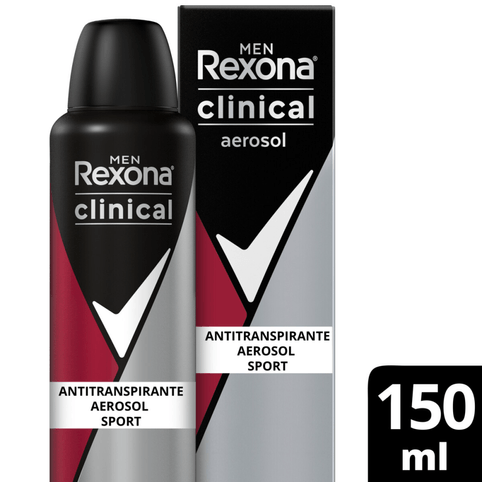 Desodorante Aerosol Rexona Men Clinical Sport 150ml