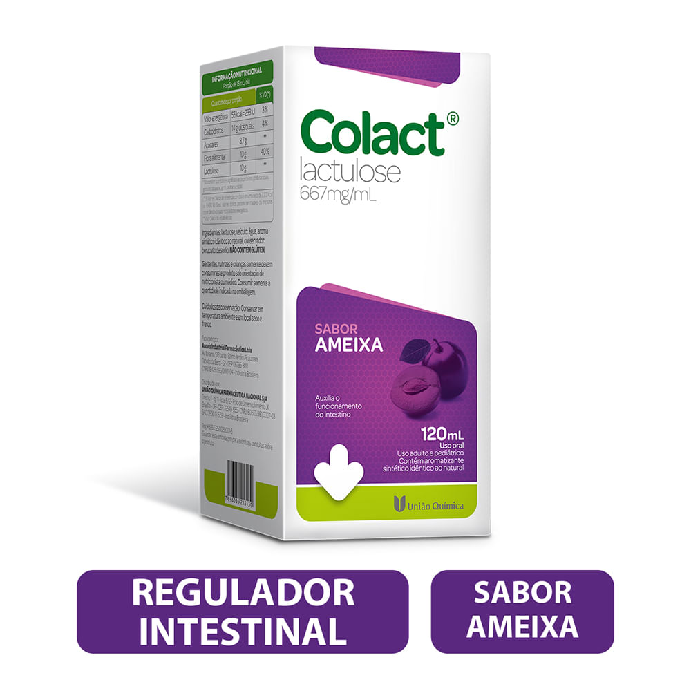 Colact Xarope120ml Sabor Ameixa - anossadrogaria