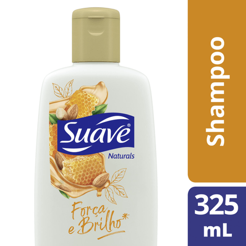 Shampoo Suave Naturals Força e Brilho Mel e Óleo de Amêndoas 325ml